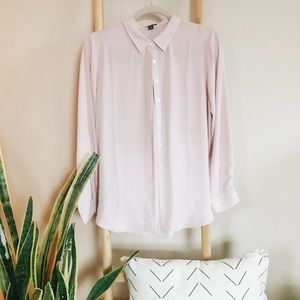 Pink petite button down
